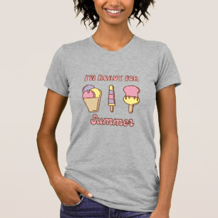 Ik ben klaar voor een grappige ijsjes T-shirt voor