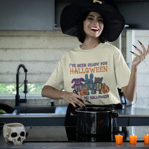 Ik ben klaar voor Halloween Schattige Graphic T-shirt