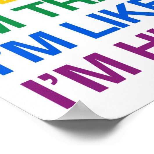 IK BEN KLEIN DAT IK MENSELIJK BEN. POSTER (Hoek)