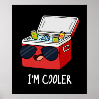 Ik ben koeler Funny Ice Cooler Box Pun Dark BG