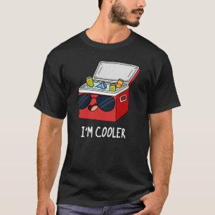 Ik ben koeler Funny Ice Cooler Box Pun Dark BG T-shirt