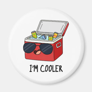 Ik ben koeler Funny Ice Cooler Box Pun Magneet