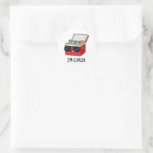 Ik ben koeler Funny Ice Cooler Box Pun Ronde Sticker (Tas)