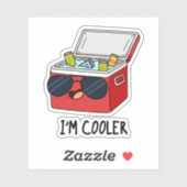 Ik ben koeler Funny Ice Cooler Box Pun Sticker (Vel)
