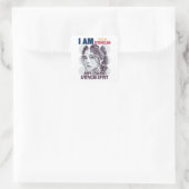 Ik ben Koreaans Amerikaans (Vrouw) - API Legacy, A Vierkante Sticker (Tas)