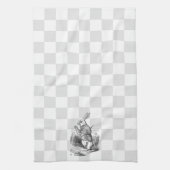 Ik ben laat. 1 keukenhanddoek (Verticaal)