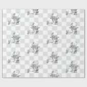 Ik ben laat. 2 cadeaupapier (Vlak)