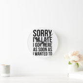 Ik ben laat ronde klok (Huis)