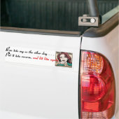 Ik ben laatst in m'n ex. bumpersticker (Op Truck)