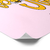 Ik ben lang voor Jezus - Roze Poster (Hoek)