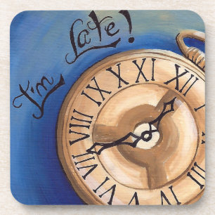 Ik ben Late Onderzetter Alice in Wonderland Onderz