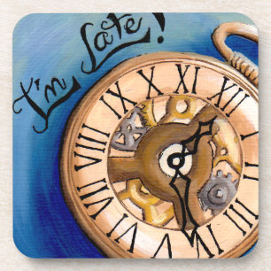 Ik ben Late Onderzetter Alice in Wonderland Onderz