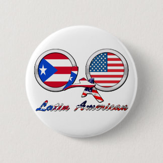Ik ben Latijns-Amerikaans Boricua Ronde Button 5,7 Cm