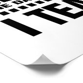 Ik ben leraar. Citaat | Typografie Art Poster (Hoek)