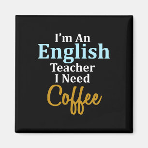 Ik ben leraar Engels Ik heb koffie leuk school nod Magneet