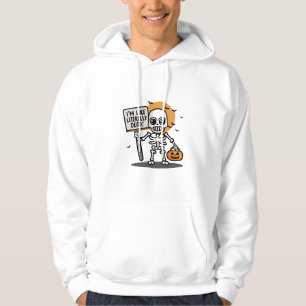 Ik ben letterlijk dood, spooktacular fun Halloween Hoodie