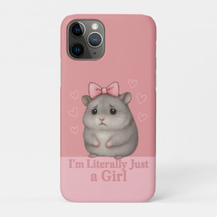 Ik ben letterlijk gewoon een droevig hamstermeisje iPhone 11 pro hoesje