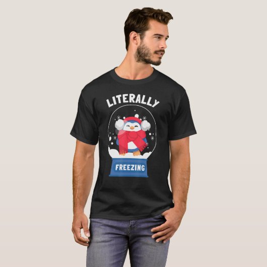 Ik ben letterlijk vrieskoude t-shirt (Voorkant volledig)