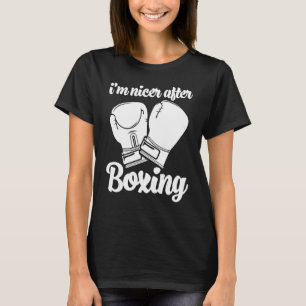 Ik ben leuk na bokswedstrijd Damesboksen sportief T-shirt