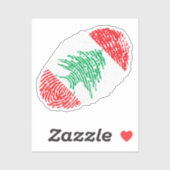 Ik ben Libanees Sticker (Vel)