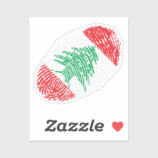 Ik ben Libanees Sticker (Vel)