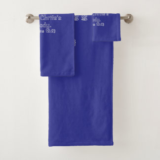 IK BEN LID VAN HET LICHAAM VAN CHRISTUS. BAD HANDDOEK
