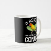 Ik ben liever bij mijn Conure-eigenaar Koffiemok (Voorkant rechts)