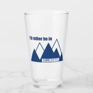 Ik ben liever in Bellingham Washington Mountain Glas