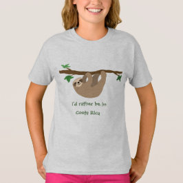 Ik ben liever in Costa Rica, gepersonaliseerd T-shirt