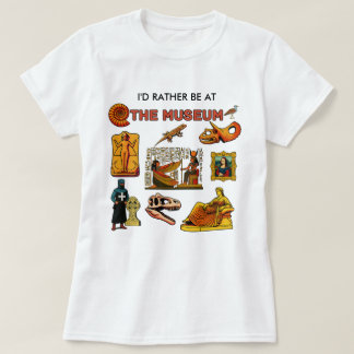 Ik ben liever in het museum t-shirt