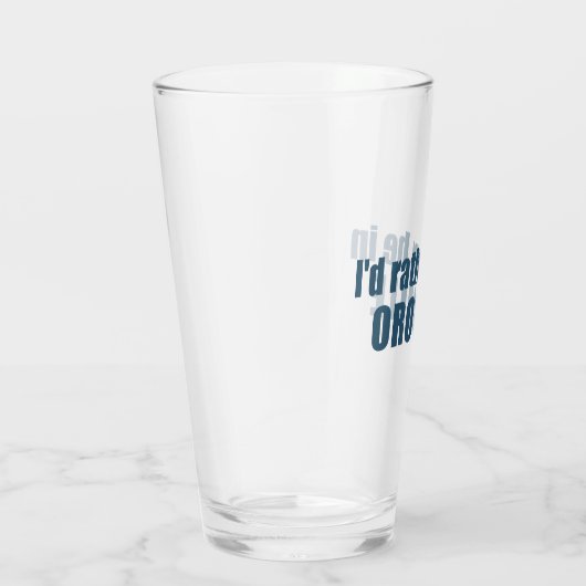 Ik ben liever in Oroville, Californië Glas (Rechts)