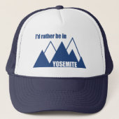 Ik ben liever in Yosemite National Park Mountain Trucker Pet (Voorkant)