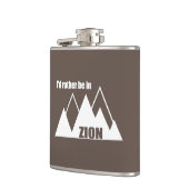 Ik ben liever in Zion National Park Utah Mountain Heupfles (Links)