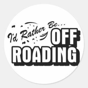 Ik ben liever off-road ronde sticker