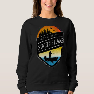 Ik ben liever op Swede Lake Wisconsin Gevist Trui