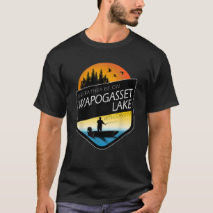 Ik ben liever op Wapogasset Lake Wisconsin Gevist T-shirt