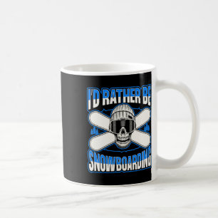 Ik ben liever snowboarder skull koffiemok