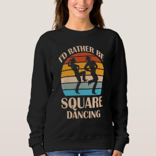 Ik ben liever vierkante dansende country muziek co trui