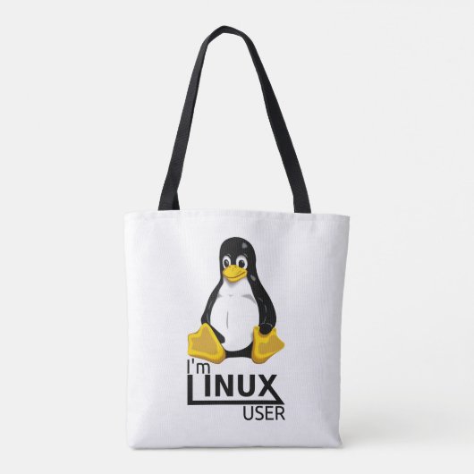 Ik ben Linux-gebruiker Draagtas (Achterkant)