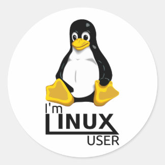 Ik ben Linux-gebruiker Ronde Sticker