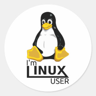 Ik ben Linux-gebruiker Ronde Sticker