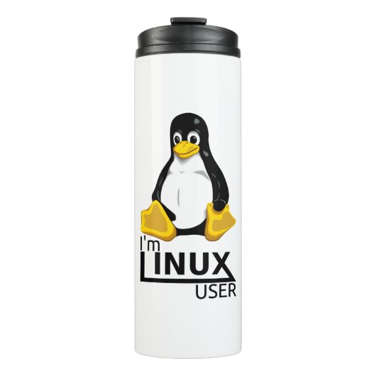 Ik ben Linux-gebruiker Thermosbeker (Voorkant)