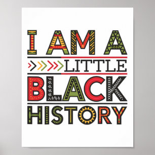Ik ben Little Black History Month Afro-Amerikaanse Poster