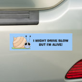 Ik ben live bumpersticker (Op auto)