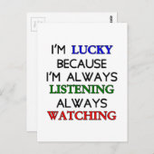 Ik ben Lucky Briefkaart (Voorkant / Achterkant)