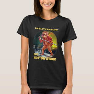 Ik ben luiaard ik ben langzaam maar heet op het po t-shirt