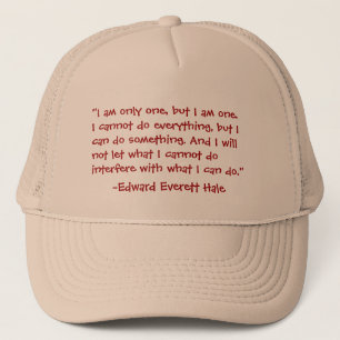 "IK BEN MAAR ÉÉN..." BEROEMDE QUOTE, TRUCKER HAT PET