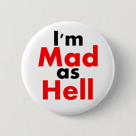 Ik ben Mad als Hell Button (Voorkant)