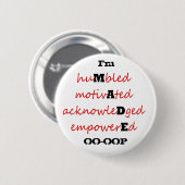 Ik ben Made Ronde Button 5,7 Cm (Voorkant /achterkant)