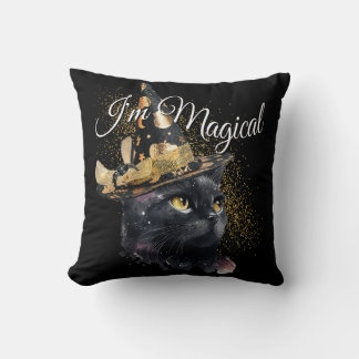 Ik ben Magical Black Cat Sierkussen